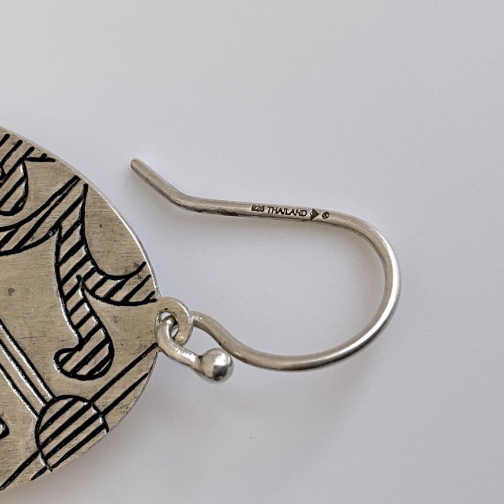 Silpada Silver Oval Filigree Cutout Drop Earrings - Picture 4 of 4